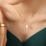 Opal Pendant Necklace.